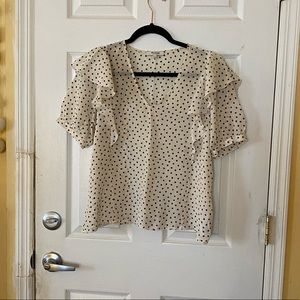 Madewell Polka dot Silk Shirt